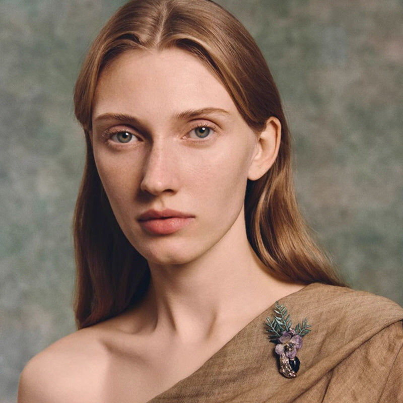 Blooming Meadow Fern Brooch