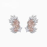 Contour Wing Crystal Earrings