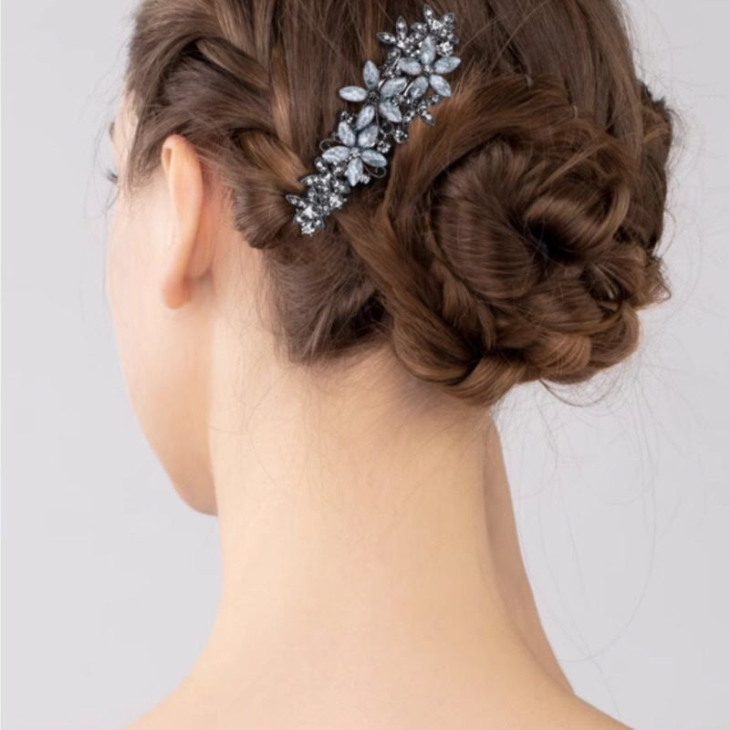 Diamond Blossom Hair Pin