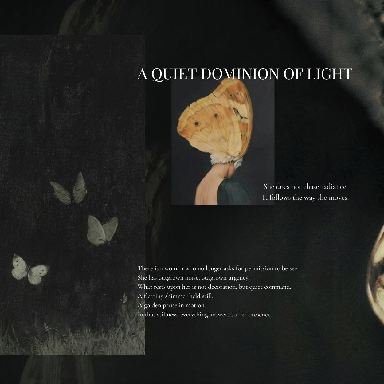 Aureate Drift Butterfly Scrunchie