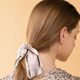 Opulent Blossom Ribbon Hair Scrunchie