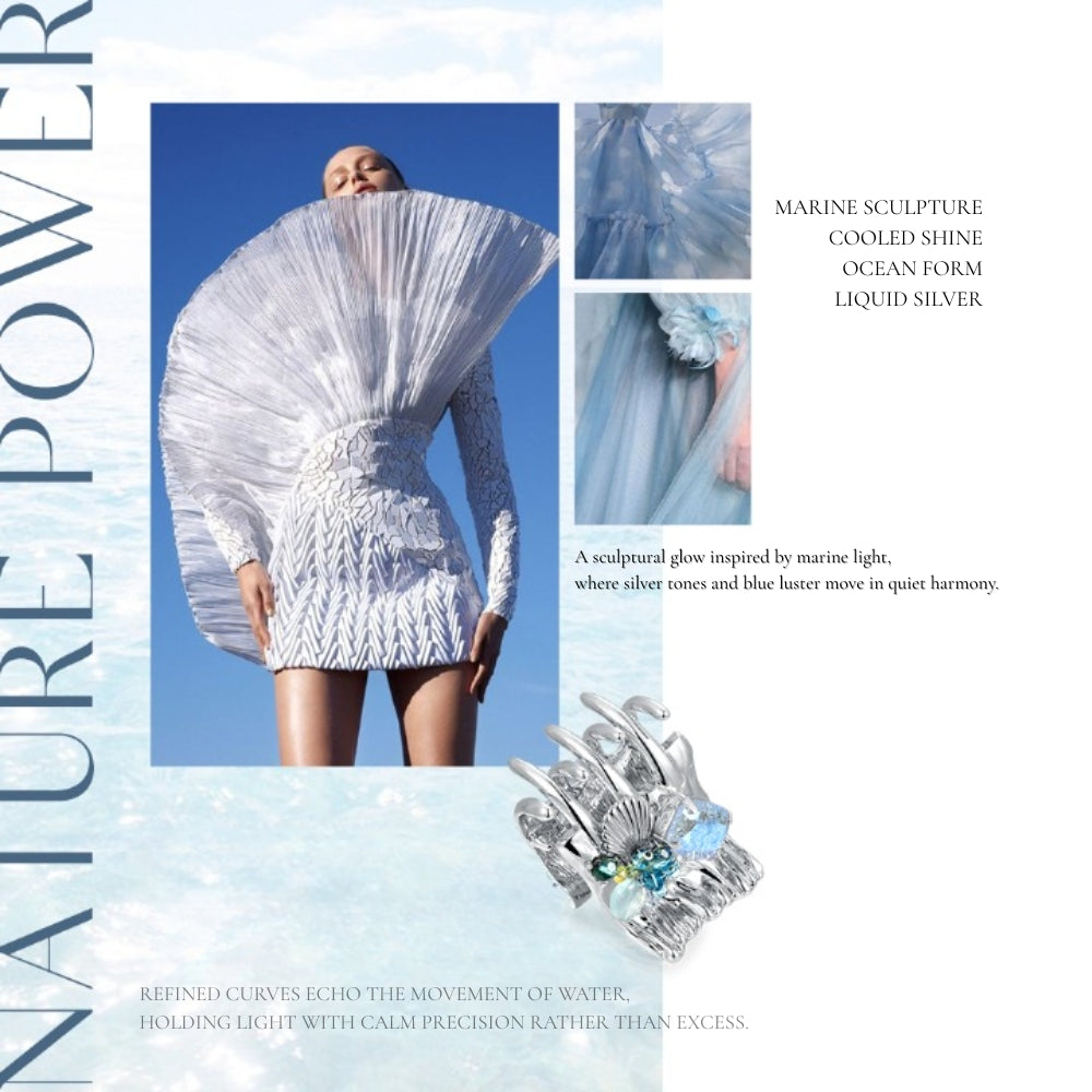 Blue Marine Luster Clip