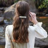 Glittering Bloom Tapestry Barrette