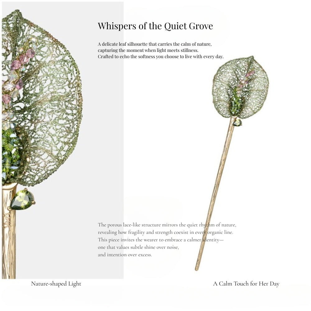 Natures Whisper Leaf Hair Stick