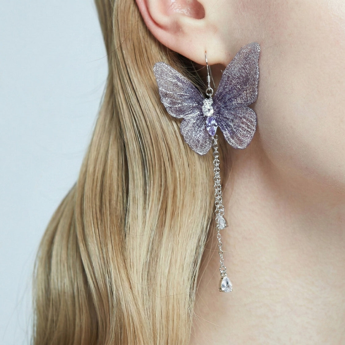 Virelia Cascade Butterfly Earrings