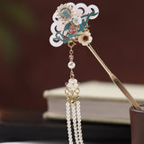 Oriental Moon and Blossom Hair Stick