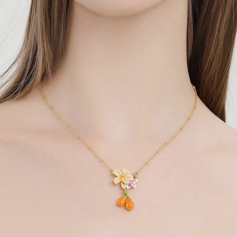 Valencia Orange Necklace