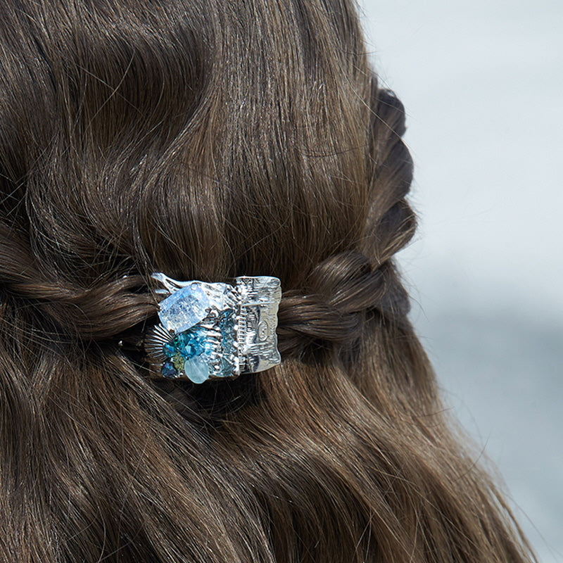 Blue Marine Luster Clip