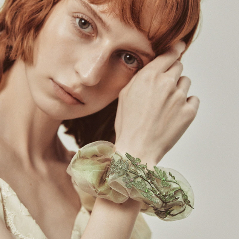 Natures Whisper Leaf Scrunchie
