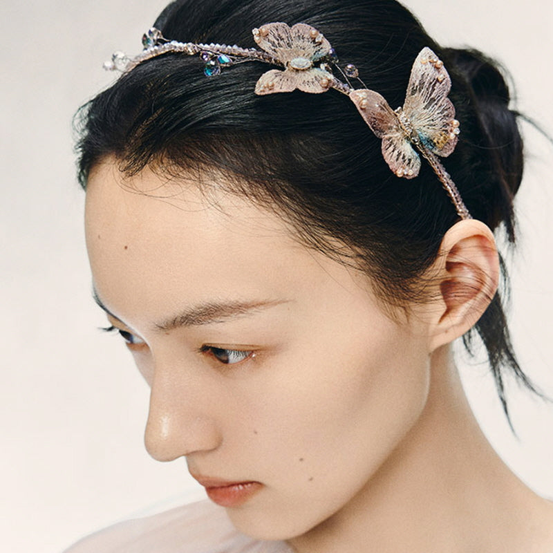 Pink Serenity Butterfly Headband