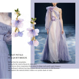 Whispering Violet Bloom Earrings