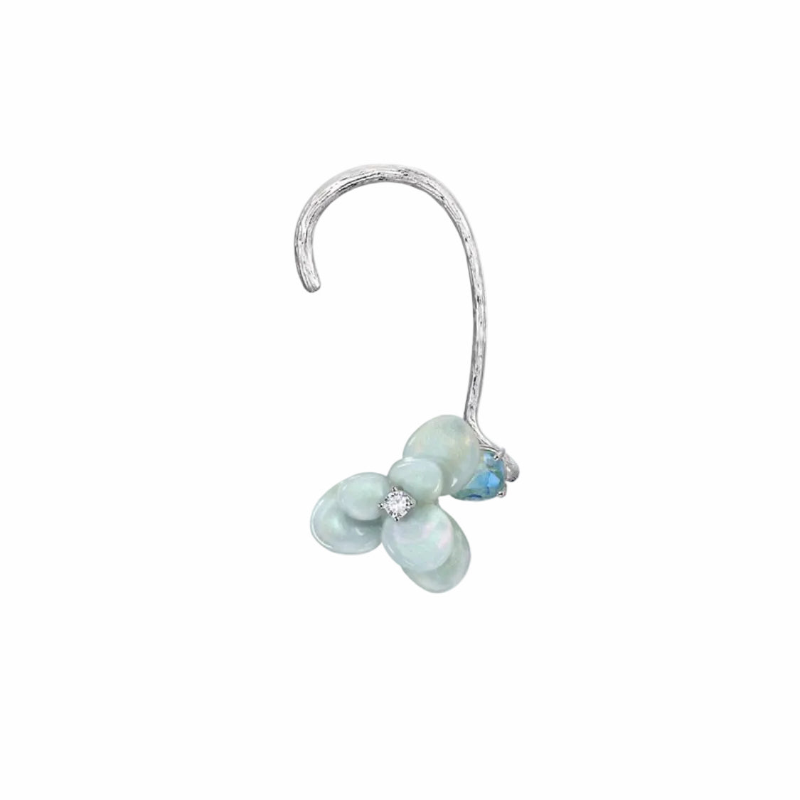 Celeste Luster Bloom Arc Earrings