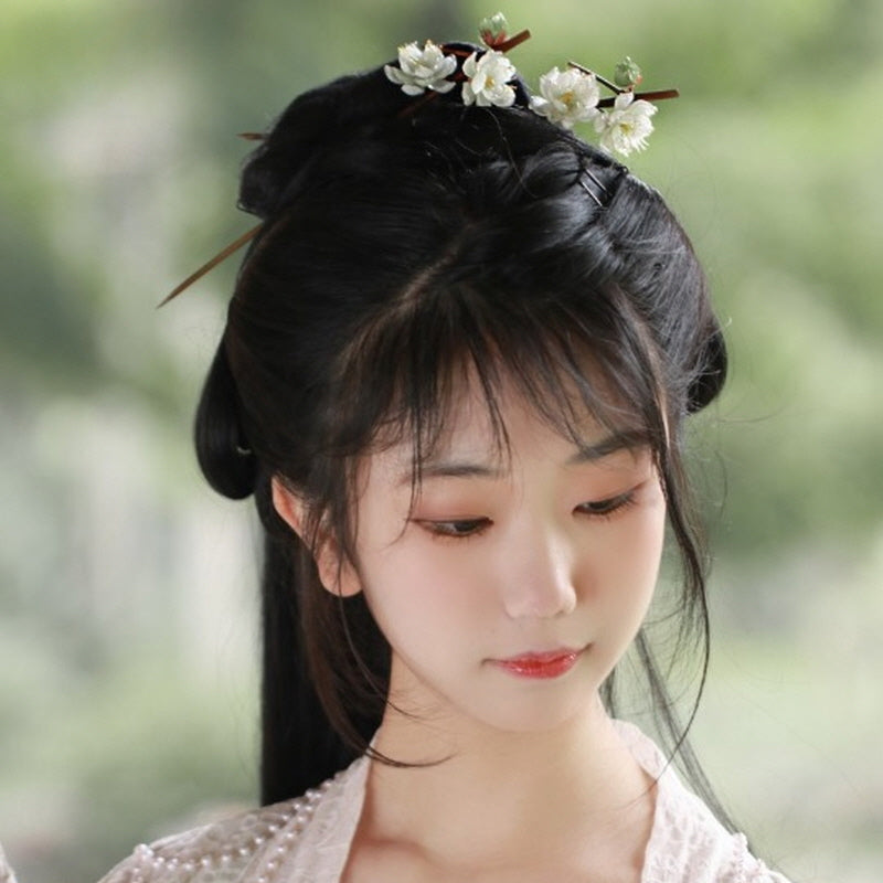 Royal Plum Blossom Bamboo Hair Stick