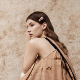 Crystal Petal Rose Barrette