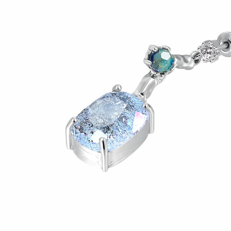 Blue Tide Crystal Earrings