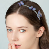 Violet Butterfly Headband