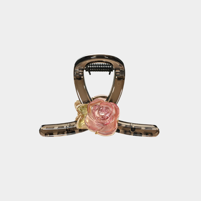 Crystal Garden Rose Clip
