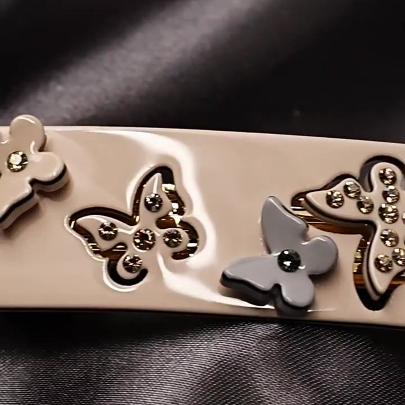 Blush Butterfly Cluster Pin