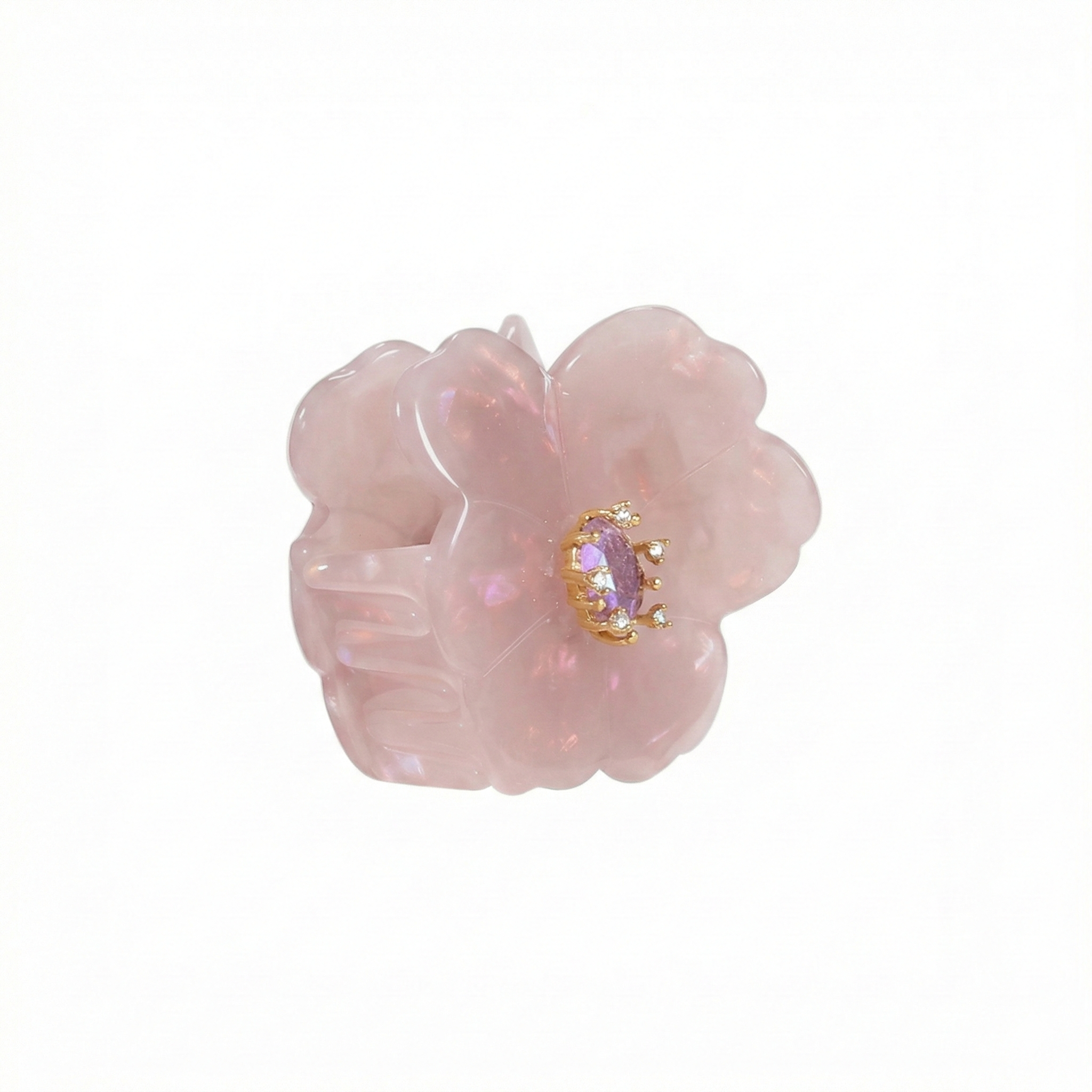 Blossom Glow Rosy Claw Clip