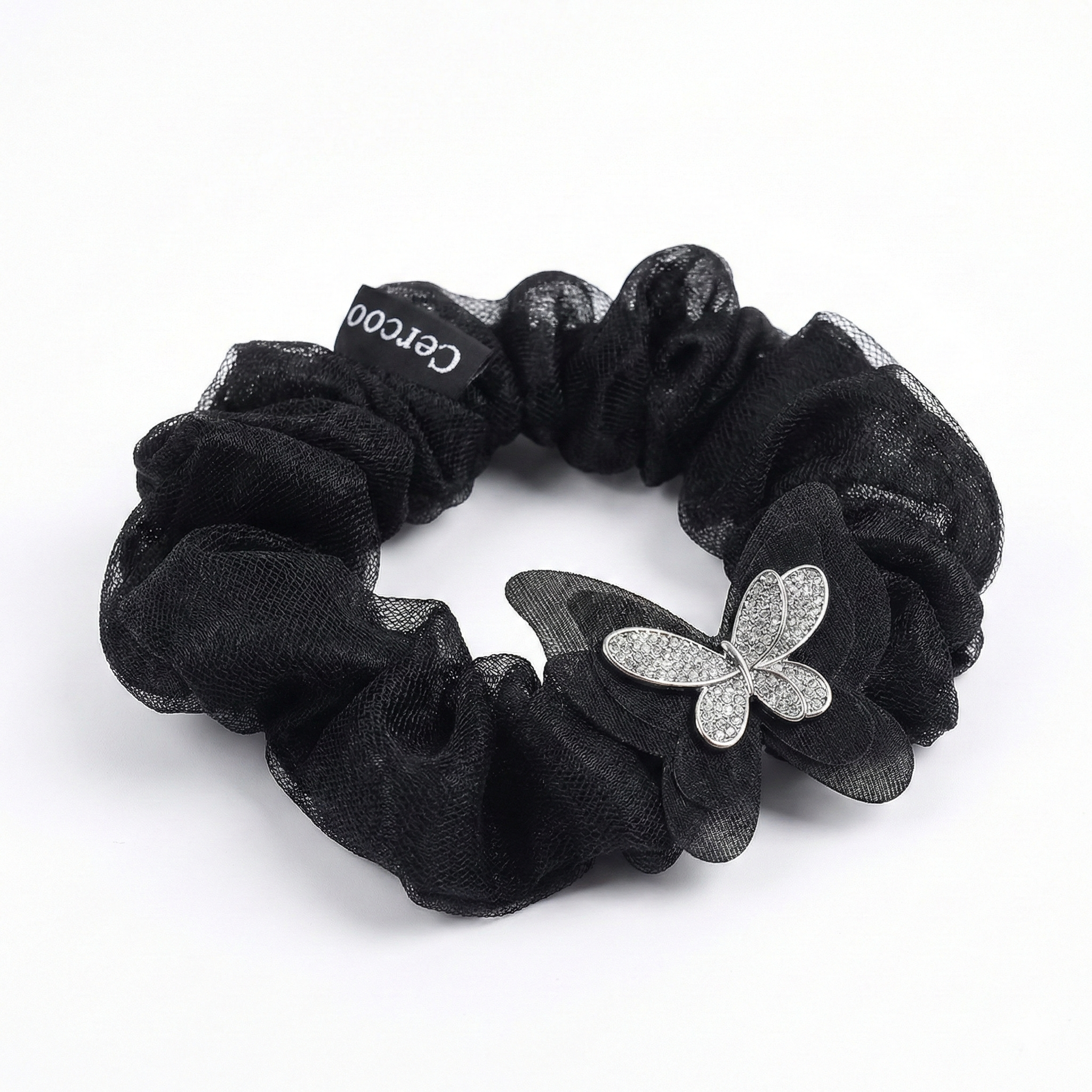 Lavender Glow Butterfly Scrunchie