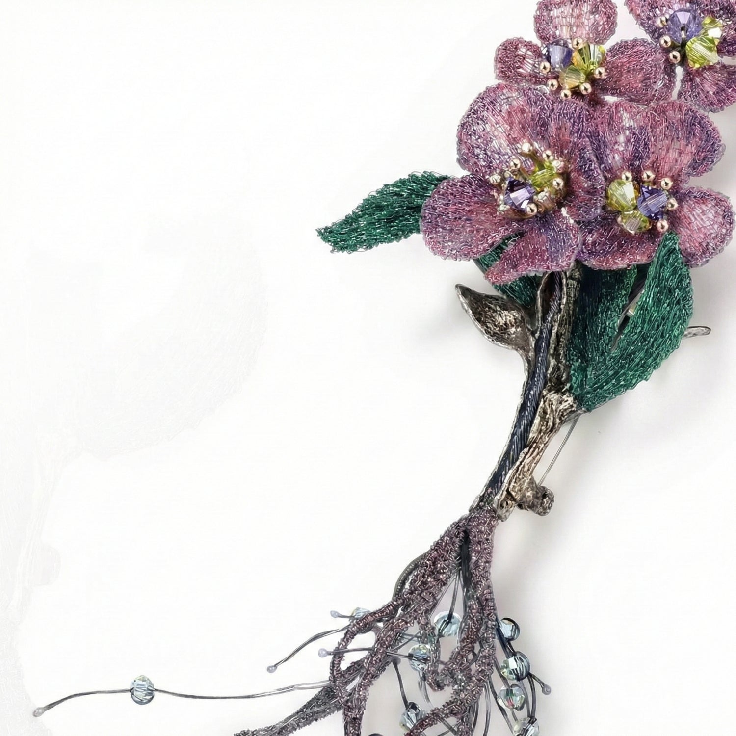 Blooming Meadow Fern Brooch