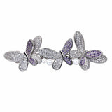 Lavender Glow Butterfly Hair Pin
