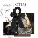 Noir Emblem Butterfly Scrunchie