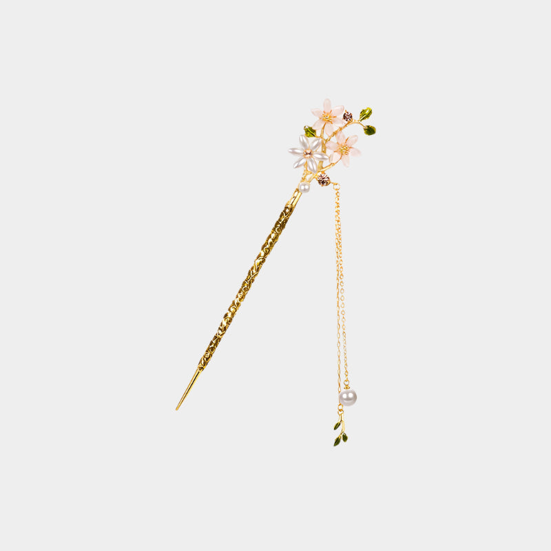 Lilac Blossom Drape Hair Stick