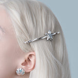 Blue Crystal & Starfish Pearl Hair Pin