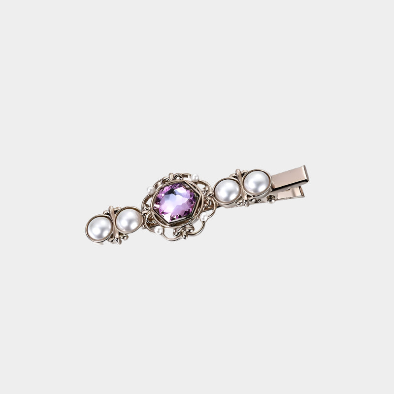Sunset Jewel Pearl Clip