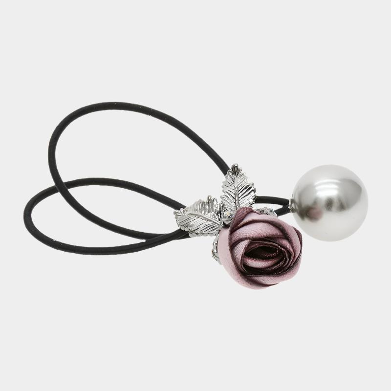 Rose & Luxury Pearl Hair Tie