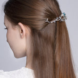 Shine Blue Ocean Wave Hair Pin