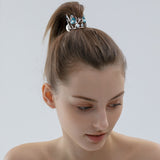 Blue Ocean Glow Starfish Ponytail Hair Clip