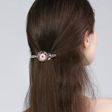 Rhinestone Flower Straight Hair Pin