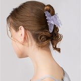 Graceful Purple Butterfly Hair Clip
