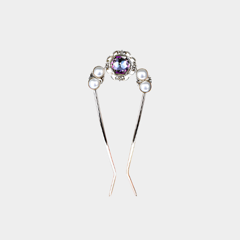 Sunset Jewel Pearl Hair Stick