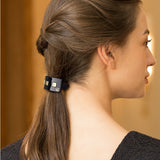 Black Three Square Hair Tie