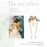 Rosé leaf Charm Hair Stick