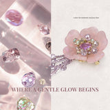 Blossom Glow Rosy Crystal Brooch