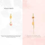 Peach Garden Drop Earrings