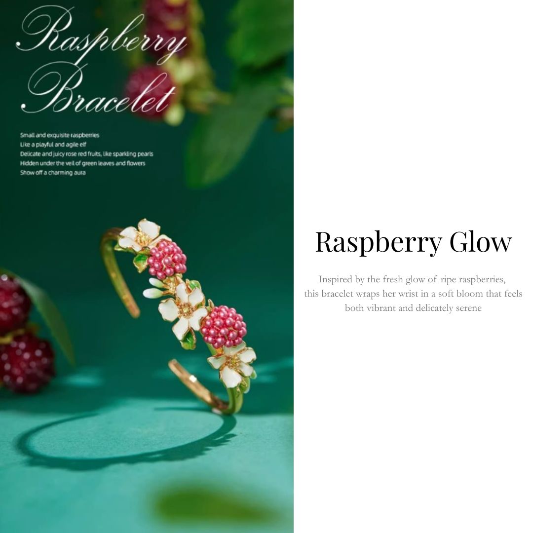 Raspberry Blossom Bracelet