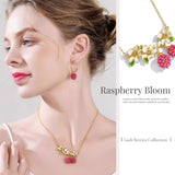Raspberry Blossom Necklace
