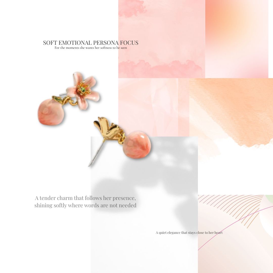 Peach Blossom Earrings