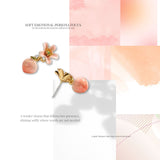 Peach Blossom Earrings