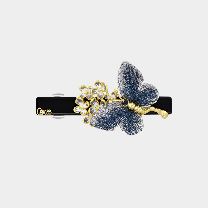 Luxury Flowers and Butterfly Straight Hair pin