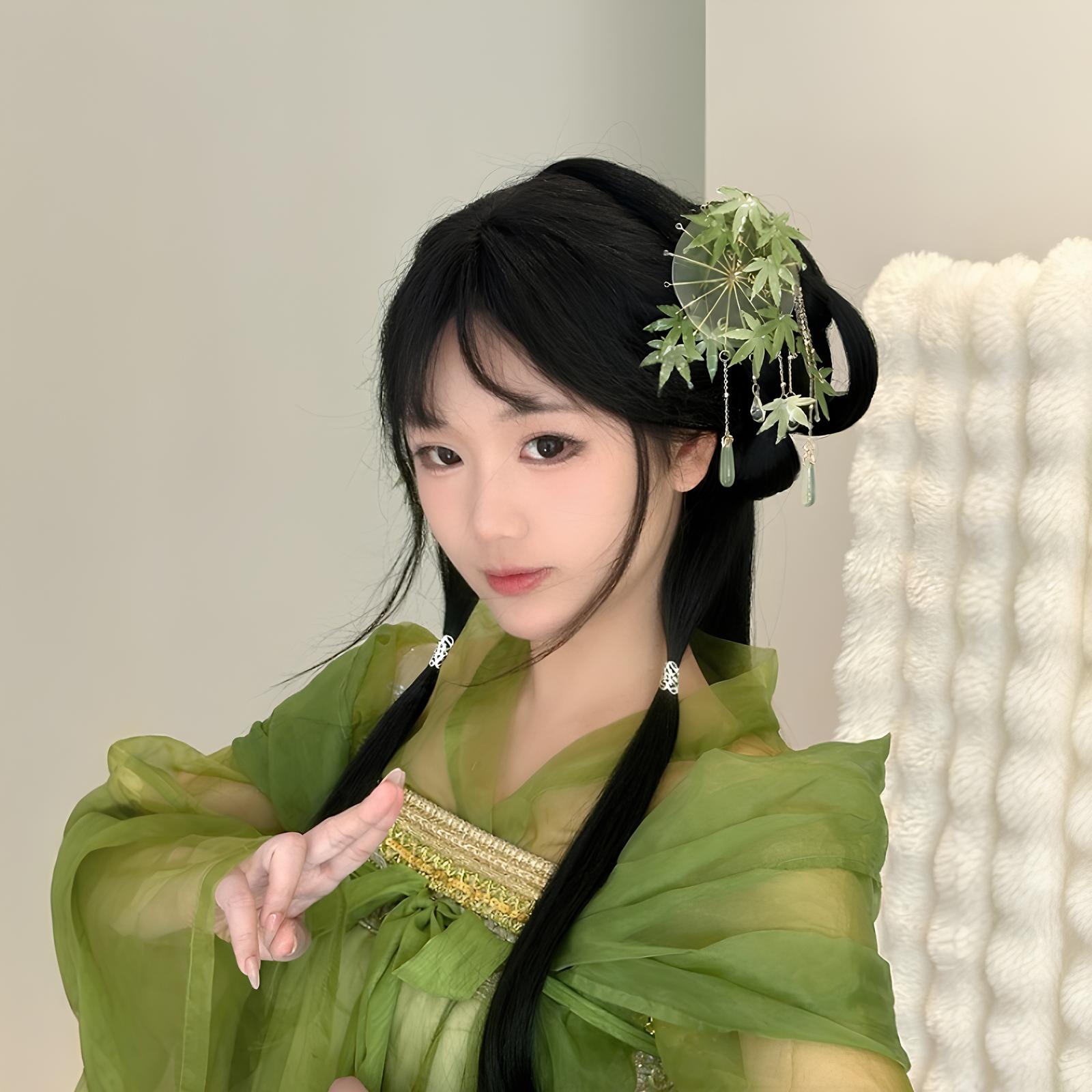 Maple Raindrop U-Shaped Hair Stick