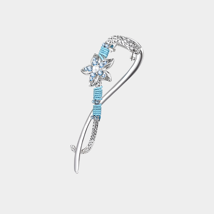 Radiant Blue Ocean Starfish Hair Pin