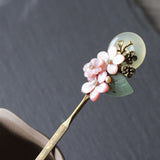 Full Moon Glow Flower Hair Stick