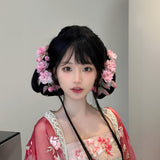 Cherry Pink Blossom U-Shaped Hair Stick
