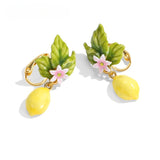 Lemon Flower Earrings